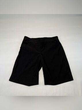 Hilary Radley Black Pull-On Stretch Bermuda Shorts - Size 8